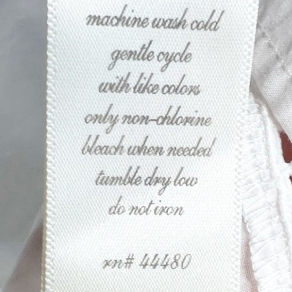 Francescas‎ NWT White Cotton Off Shoulder Crochet Lace Bell Sleeve Poplin Top M - Picture 8 of 8